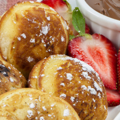 Pancakes - Chocolate Hazelnut Filled Ebelskivers