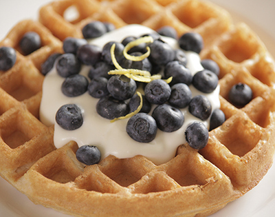Waffles - Blueberry Cream Waffle