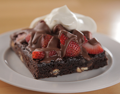 Brownies - Strawberries & Cream Double Fudge Brownies