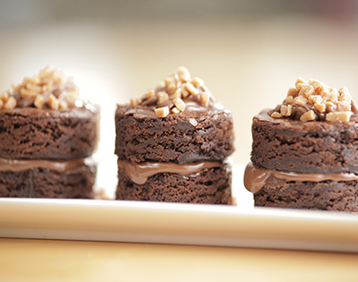 Brownies - Toffee Fudge Brownie Stacks