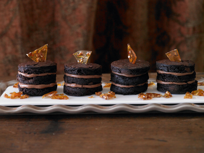 Brownies - Mini Chocolate Hazelnut Napoleons